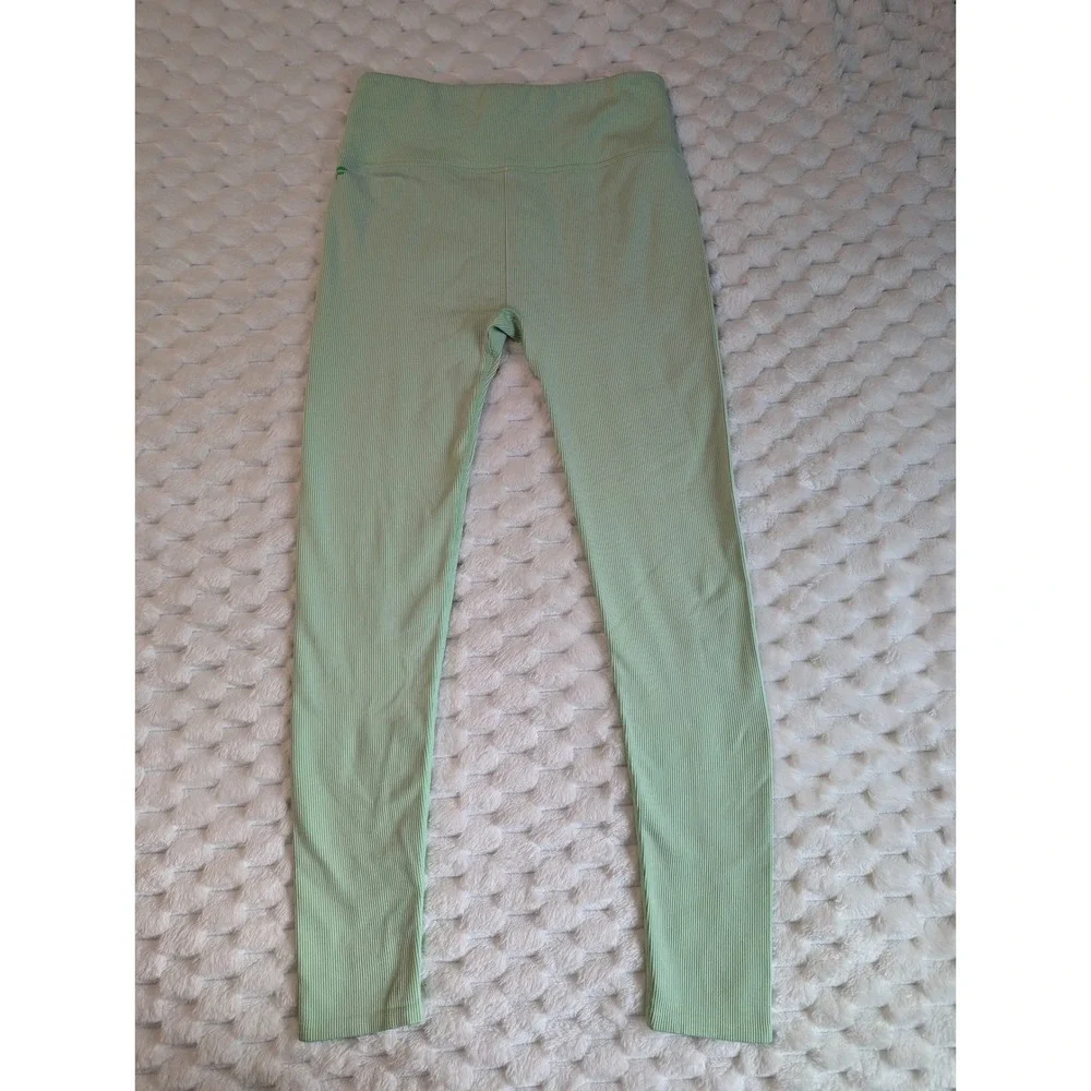 Fabletics Ribbed Seamless High Waisted‎ Leggings Athletic Gym Activewear M